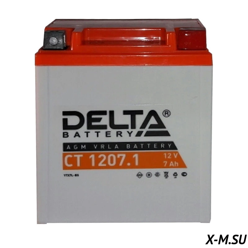 Аккумуляторная батарея 12V7Ah (114x70x132) (залитая, необслуж.) DELTA Аккумуляторная батарея 12V7Ah (114x70x132) (залитая, необслуж.) DELTA