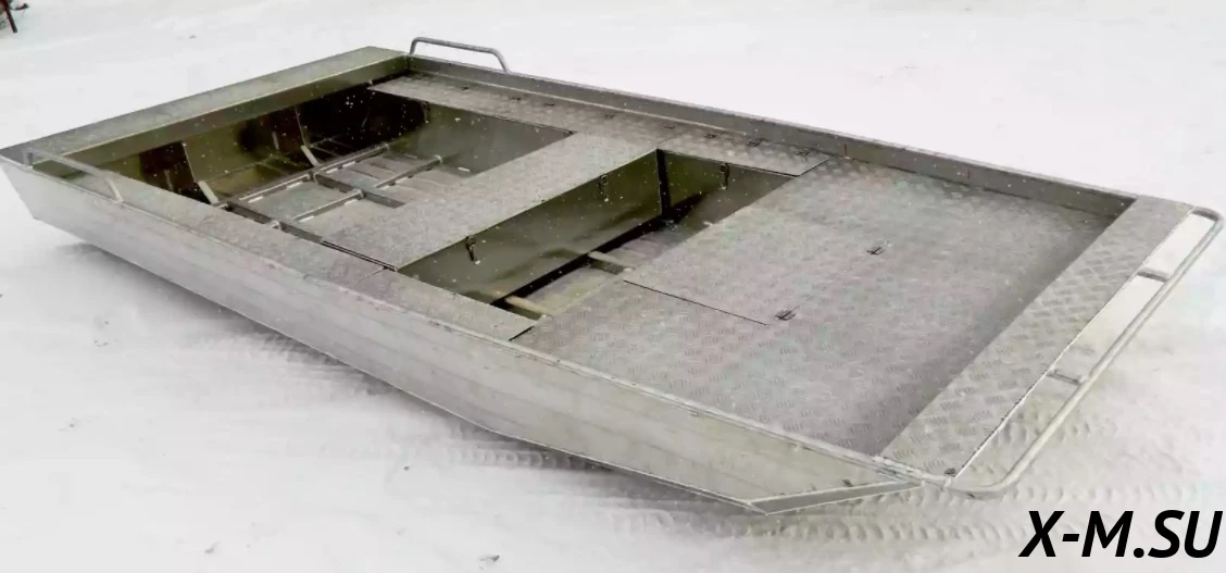 Алюминиевая моторная лодка Wyatboat-390 Jonboat Алюминиевая моторная лодка Wyatboat-390 Jonboat