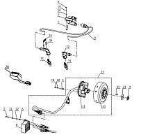 Электрооборудование - система зажигания СНЕГОХОДА РУССКАЯ МЕХАНИКА БУРАН 2Т