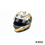 Шлем мото PHANTOM 825 #2white-gold HPF100ST-WO60
