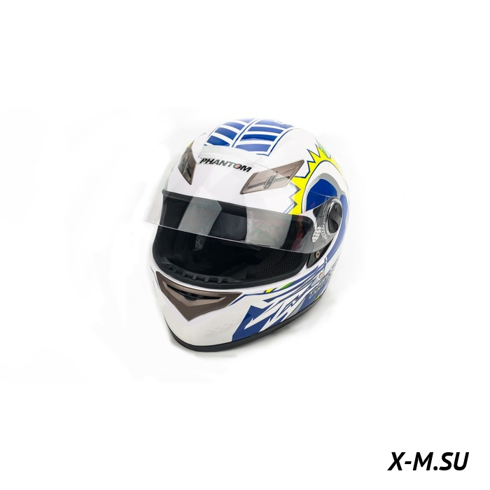 Шлем мото PHANTOM 825 #5yellow-blue HPF100CB-YU60