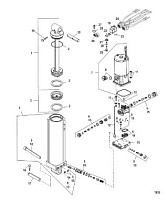 Компоненты силовой отделки 2-Х ТАКТНОГО ПЛМ MERCURY 75 Серийный номер от 0G760300 до 0T979999