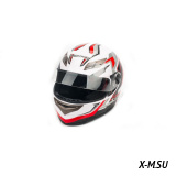 Шлем мото PHANTOM 825 #4white-red HPF100ST-WR58