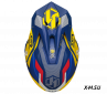 Козырек для шлема JUST1 J39 REACTOR желтый/синий