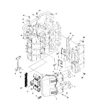 Глушитель шума впуска 4-Х ТАКТНОГО ПЛМ MERCURY 115 Серийный номер от 10T801000 до 1B226999